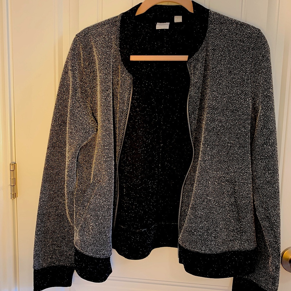 New York & Co. Textured Bomber Jacket